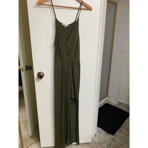 Green hi low dress